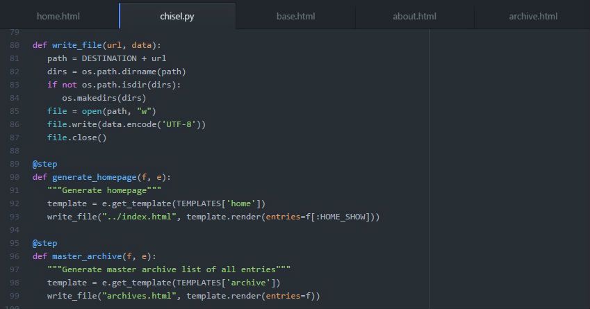 alex le code screenshot atom editor